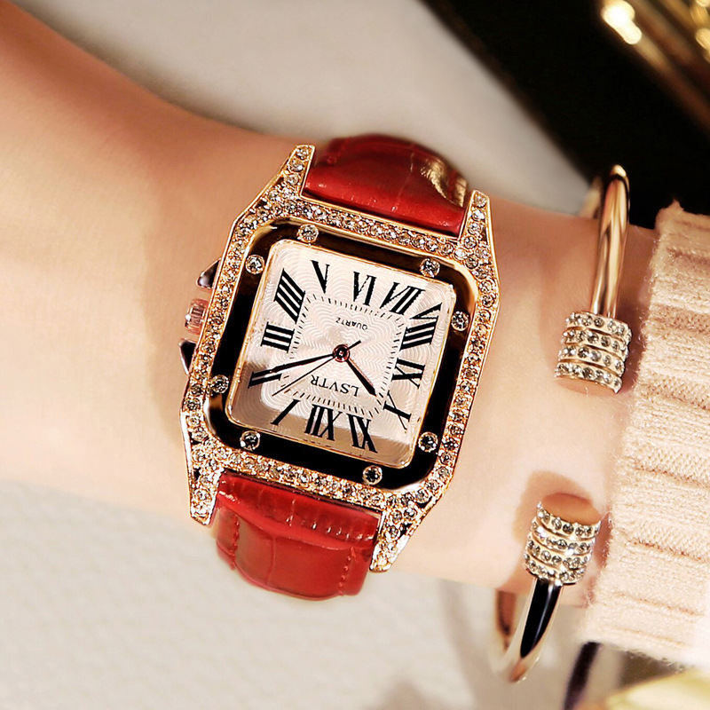 【人気ファッション】カジュアル防水深度30ｍレザークォーツ時計ラウンドガラス腕時計