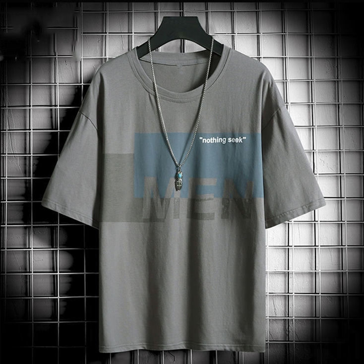 ポリエステル半袖シンプル一般一般春夏ラウンドネックプルオーバーホワイトブルーグレープリント20~40代アルファベットプリントTシャツ・POLOシャツ