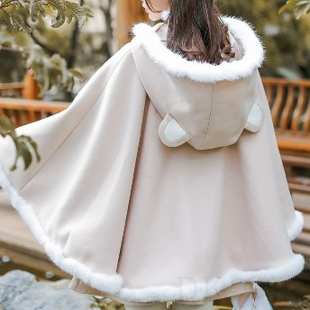  ノースリーブ ファッション スウィート 韓国系 一般 冬 秋 フード付き ボタン 切り替え 無地 ノースリーブ ポリエステルロング丈コート・ジャケット