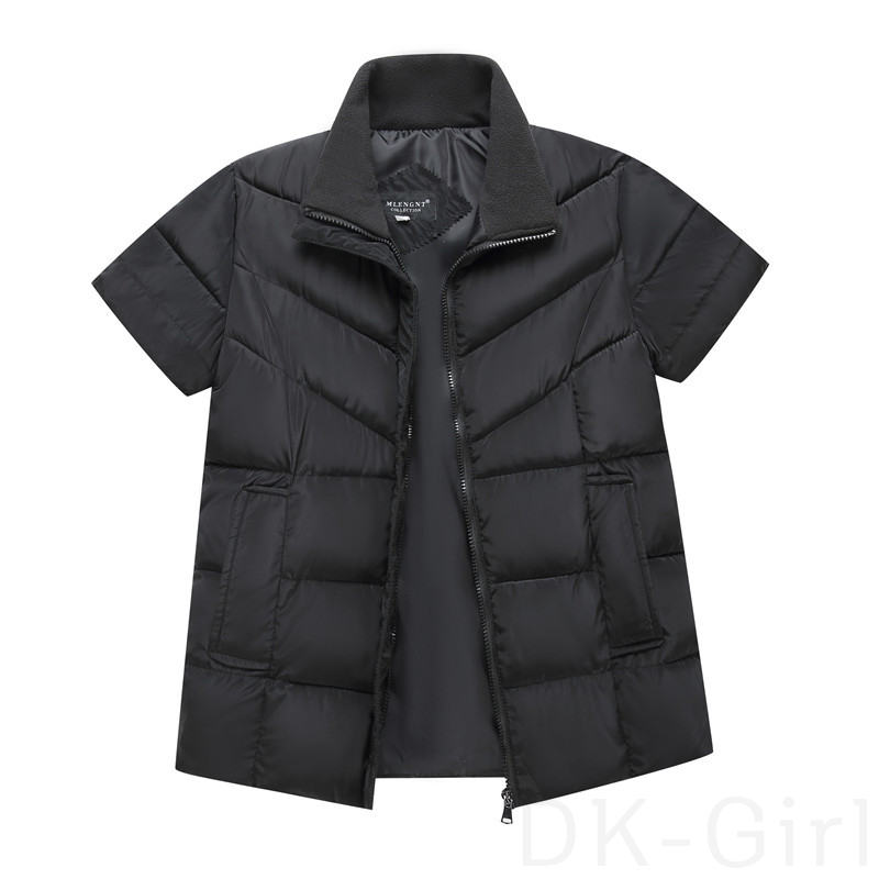 半袖ファッションカジュアル一般一般秋冬スタンドネックジッパー写真通りブラックパープルファスナー20~30代無地綿コート・ダウンジャケット