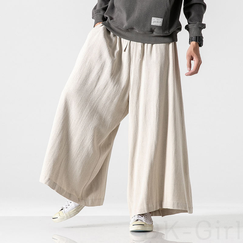 カジュアル パンツ シンプル 無地 ワイドレッグ 無地 ゆったり ポケット付き レギュラーウエスト ロング丈 ズボン