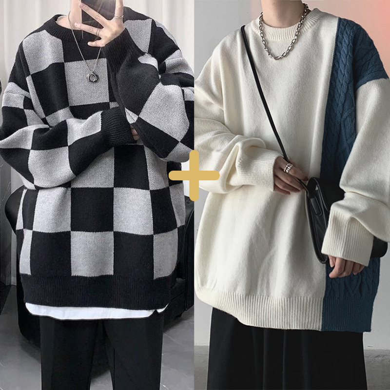 ブラック01セーター+ホワイトセーター