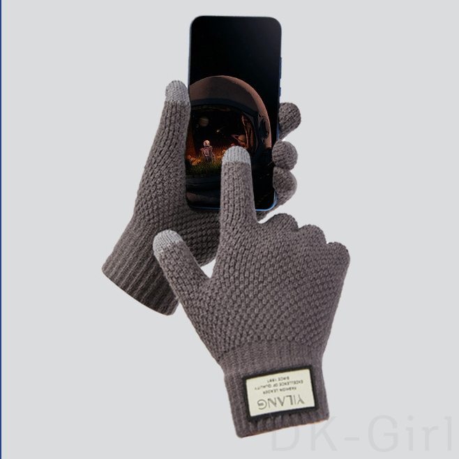 人気高い 全4色 手袋 ファッション カジュアル  切り替え プリント ソフト 防寒 暖かい メンズ タッチスクリーン 手袋