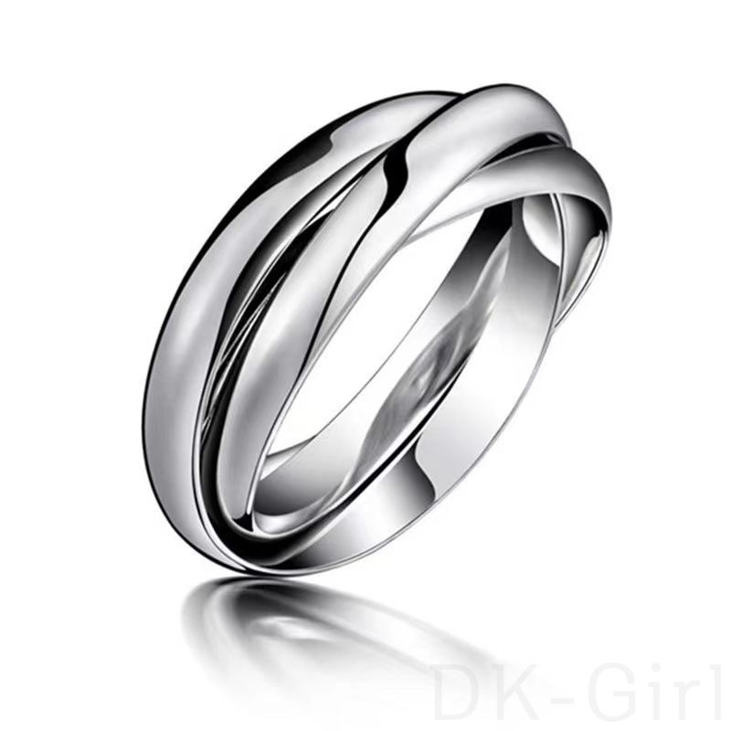 【絶対流行】 指輪 ファッション シンプル 高級感 多層 幾何模様 リングデザイン チタン鋼  多用途 男女兼用 指輪