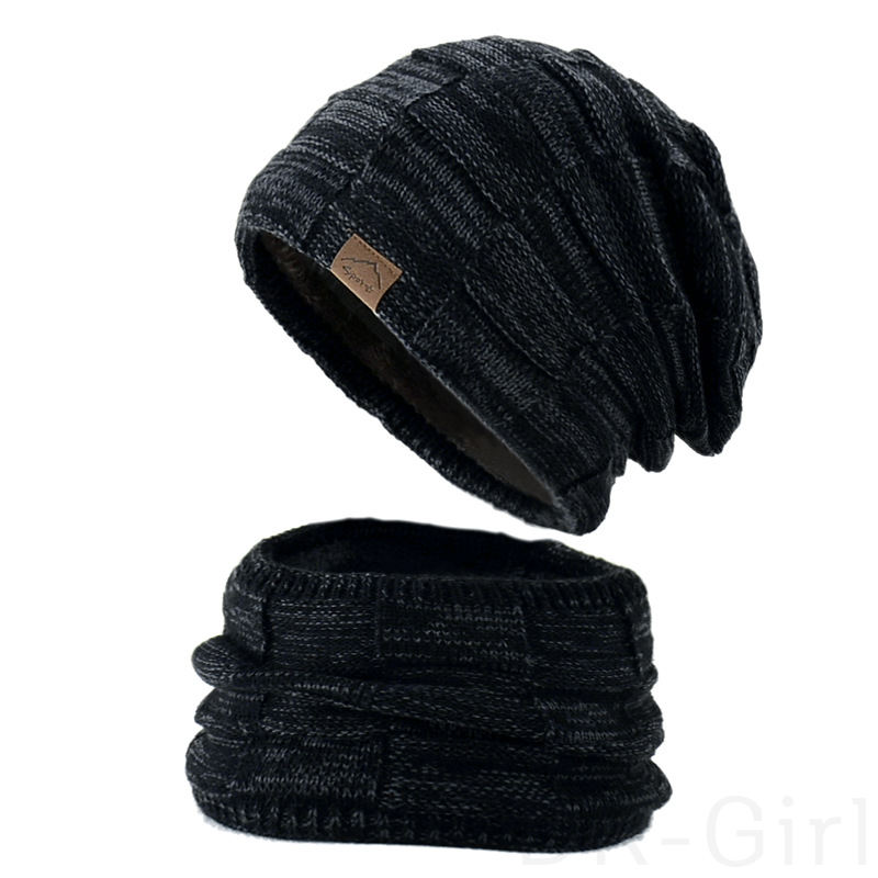 ブラックグレー（帽子+ネックゲイター）