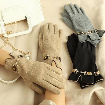 【新品殺到】シンプル カジュアル エレガント 切り替え 金属飾り 不規則ソックス ・マフラー・ 手袋