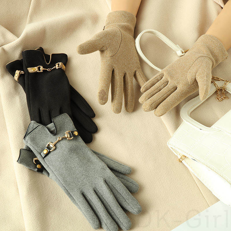 【新品殺到】シンプル カジュアル エレガント 切り替え 金属飾り 不規則ソックス ・マフラー・ 手袋