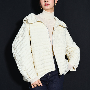 ダウンジャケット シンプル ファッション カジュアル 韓国ファッション オシャレ 服 秋冬 ポリエステル 長袖 一般 フード付き なし 無地