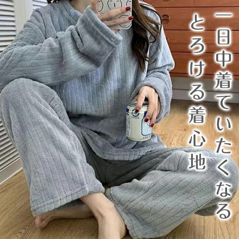 パジャマ 韓国ファッション オシャレ服 レディース 長袖 プルオーバー