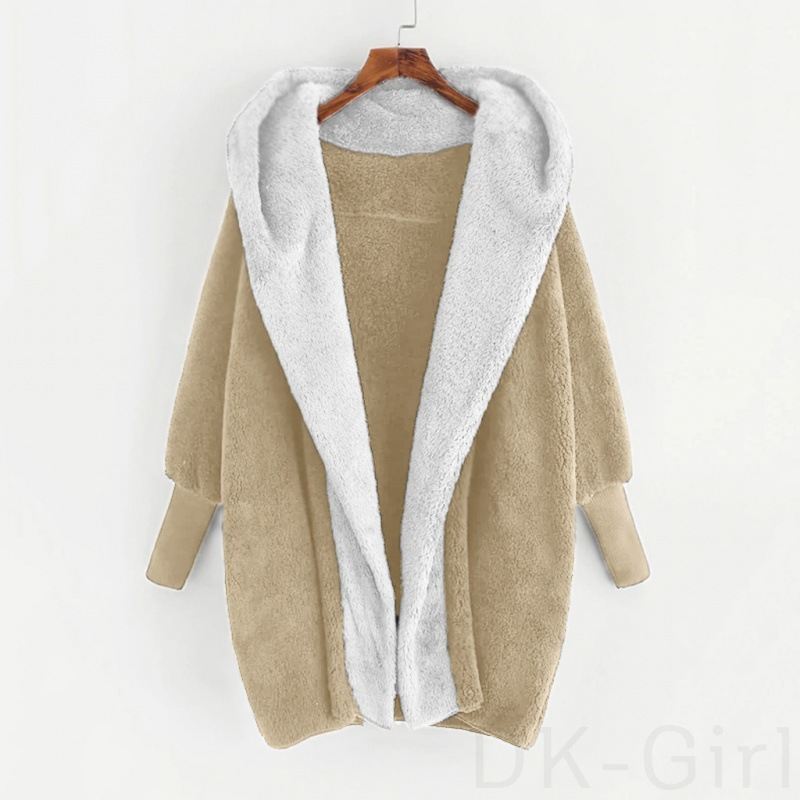 綿コート韓国ファッション オシャレ 服カジュアル定番長袖一般フード付きカーディガン切り替え配色